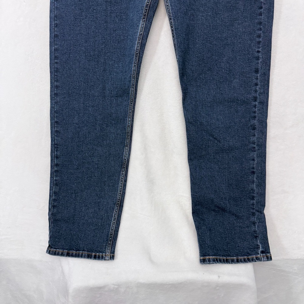 Levis 502 Jeans Mens 38x32 (40x31) Blue Taper Leg Stretch - Picture 9 of 10